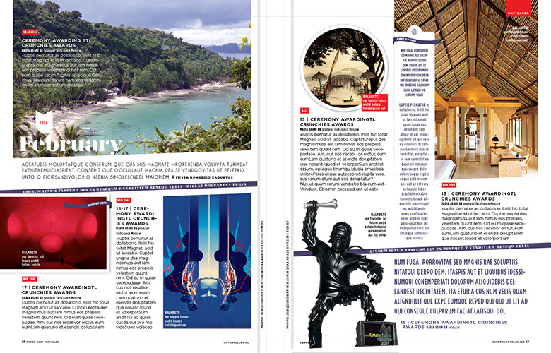 CONDE NAST TRAVELER REDESIGN