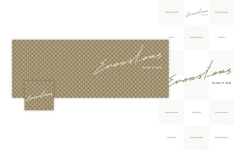 NAMING, BRANDING, COPYRIGHT, BRAND BOOK client: Evensters